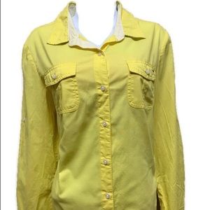 Tommy Hilfiger Yellow Long Sleeve Button Down  L